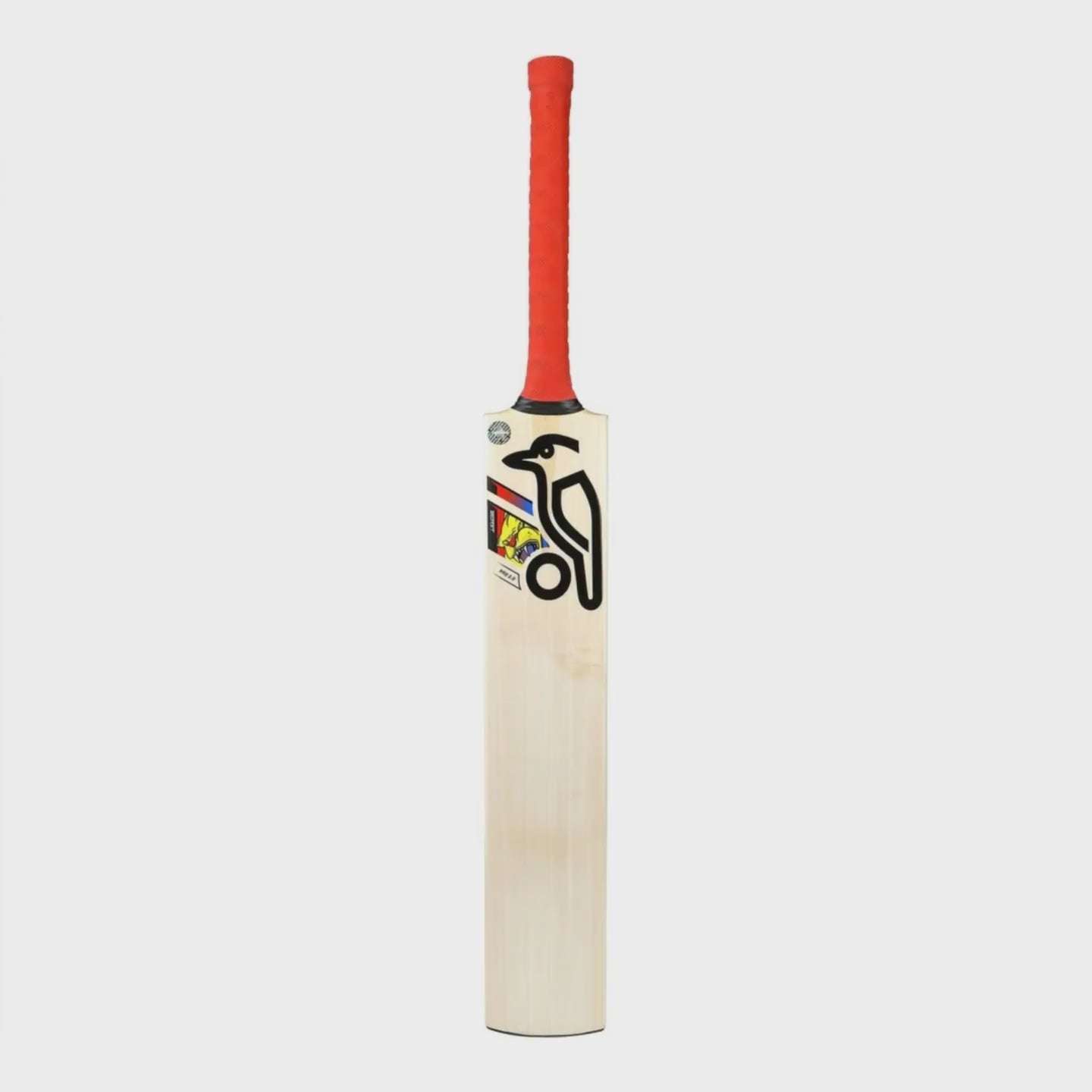 Kookaburra Beast Pro 2.0 cricket bat rotating from the front face to the edge, revealing the Kookaburra wordmark